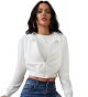 Women's Zipper Hoodie Cropped Cardigan Jacket Drawstring Hoodie Casual Sweatshirt